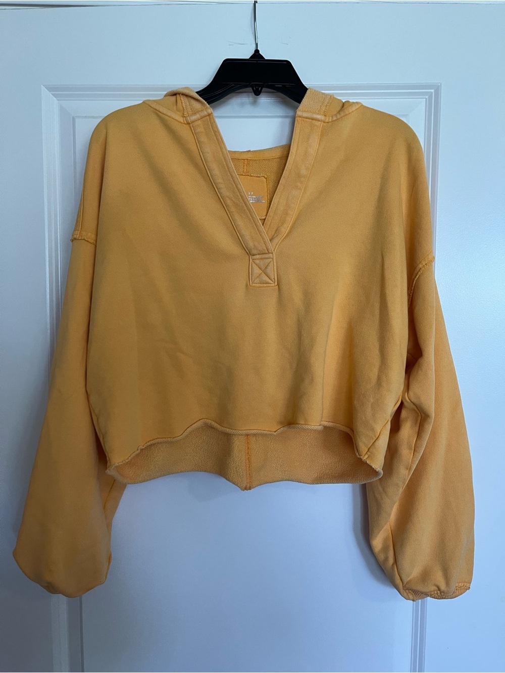 aerie Cropped Hooded Pullover